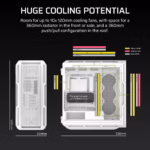 Corsair 5000T Mid Tower White Desktop Cabinet 2
