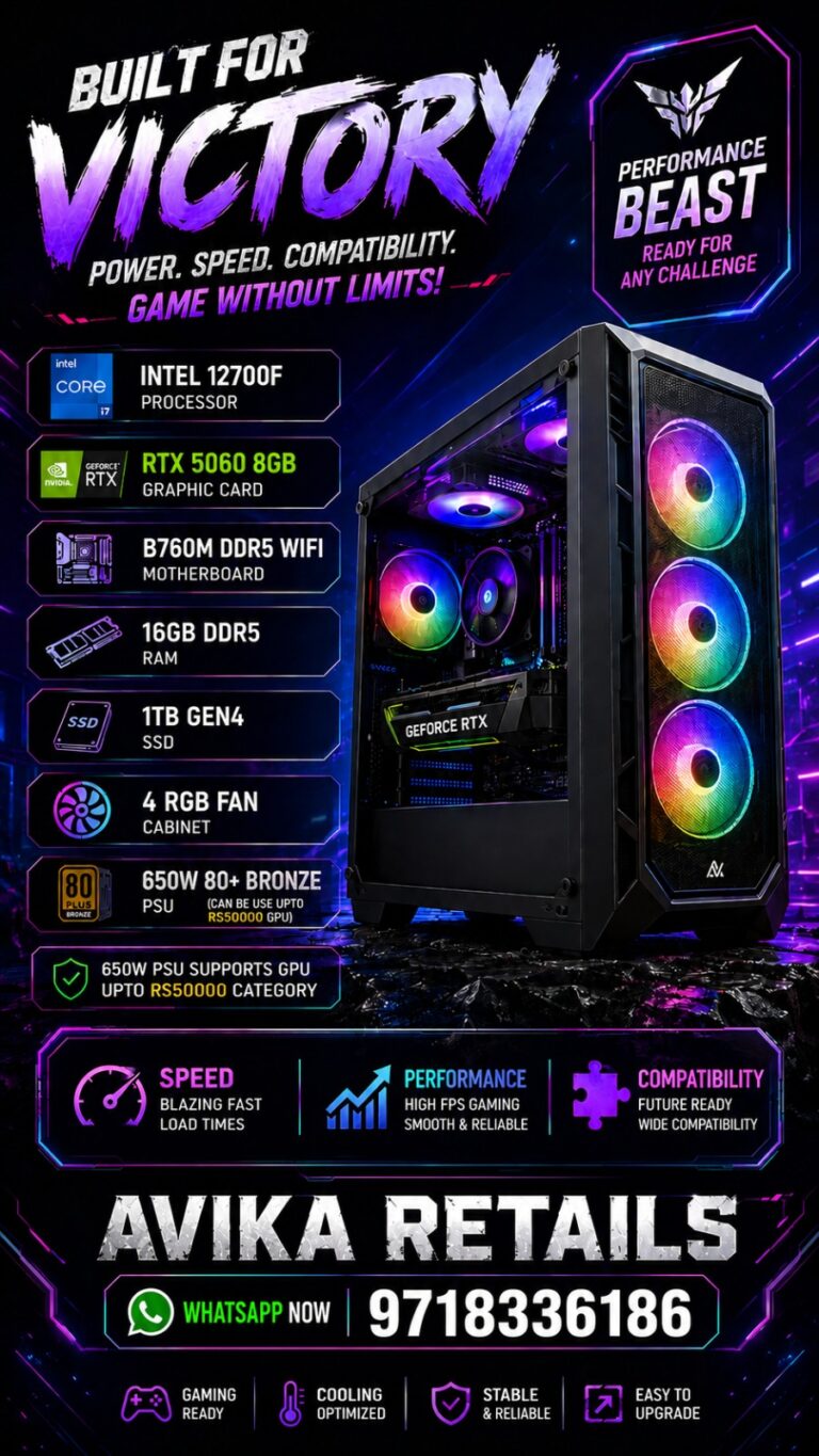 AR AviVolt Pre Build Gaming PC