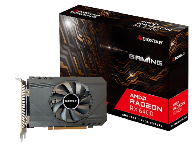 BIOSTAR AMD Radeon RX 6400 Graphics Card