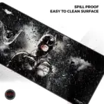 Cybeart | Batman - The Dark Knight Rises Gaming Desk Mat (XXL - 900x400x4mm) | Waterproof, Never Slip Base, Stitched Edges, Esports Grade - Image 3