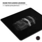 Cybeart | Ghost (Black) Gaming Mouse Pad (Large - 450x400x4mm) | Waterproof, Never Slip Base, Stitched Edges, Esports Grade - Image 7