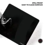 Cybeart | Ghost (Black) Gaming Mouse Pad (Large - 450x400x4mm) | Waterproof, Never Slip Base, Stitched Edges, Esports Grade - Image 4