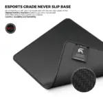 Cybeart | Ghost (Black) Gaming Mouse Pad (Medium - 300x250x4mm) | Waterproof, Never Slip Base, Stitched Edges, Esports Grade - Image 7