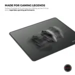 Cybeart | Ghost (Black) Gaming Mouse Pad (Medium - 300x250x4mm) | Waterproof, Never Slip Base, Stitched Edges, Esports Grade - Image 6