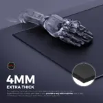Cybeart | Ghost (Black) Gaming Mouse Pad (Medium - 300x250x4mm) | Waterproof, Never Slip Base, Stitched Edges, Esports Grade - Image 4