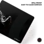 Cybeart | Ghost (Black) Gaming Mouse Pad (Medium - 300x250x4mm) | Waterproof, Never Slip Base, Stitched Edges, Esports Grade - Image 3