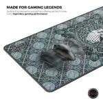 Cybeart | House Stark Gaming Desk Mat (XXL - 900x400x4mm) | Waterproof, Never Slip Base, Stitched Edges, Esports Grade - Image 6