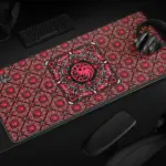 Cybeart | House Targaryen Gaming Desk Mat (XXL - 900x400x4mm) | Waterproof, Never Slip Base, Stitched Edges, Esports Grade - Image 9