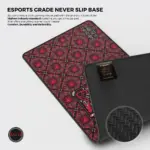 Cybeart | House Targaryen Gaming Desk Mat (XXL - 900x400x4mm) | Waterproof, Never Slip Base, Stitched Edges, Esports Grade - Image 7