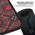 Cybeart | House Targaryen Gaming Desk Mat (XXL - 900x400x4mm) | Waterproof, Never Slip Base, Stitched Edges, Esports Grade - Image 5
