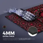Cybeart | House Targaryen Gaming Desk Mat (XXL - 900x400x4mm) | Waterproof, Never Slip Base, Stitched Edges, Esports Grade - Image 4