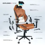 CYBEART | Vintage-APEX Series Gaming / Office Chair | 4D Lumbar, 4D Armrest, Endura™ Leatherette, AeroMag™ Pillow, Recline & Tilt - Image 4